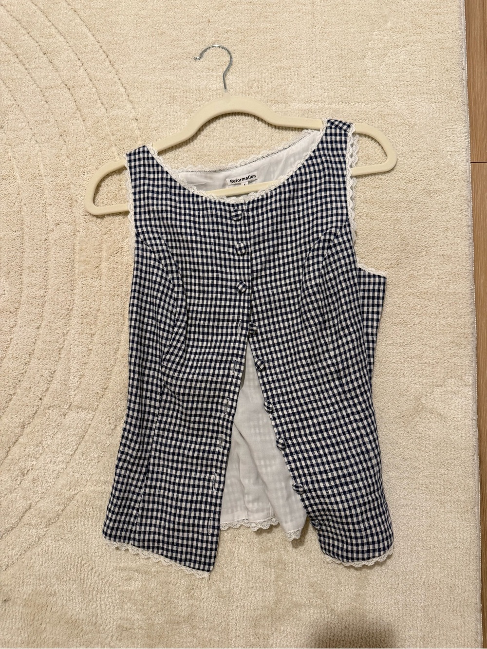 Reformation Amela Linen Top